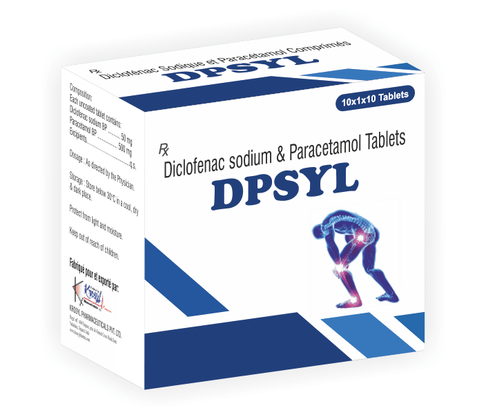 Diclofenac sodium & Paracetamol Tablets /comprimes use