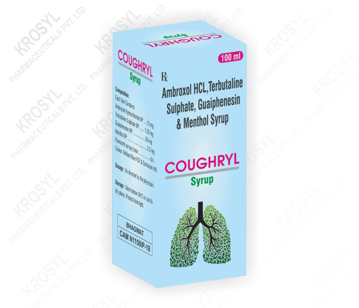 18. Ambroxol HCL,Terbutaline Sulphate, Guaiphenesin & Menthol Syrup - KROSYL PHARMACEUTICALS PVT LTD