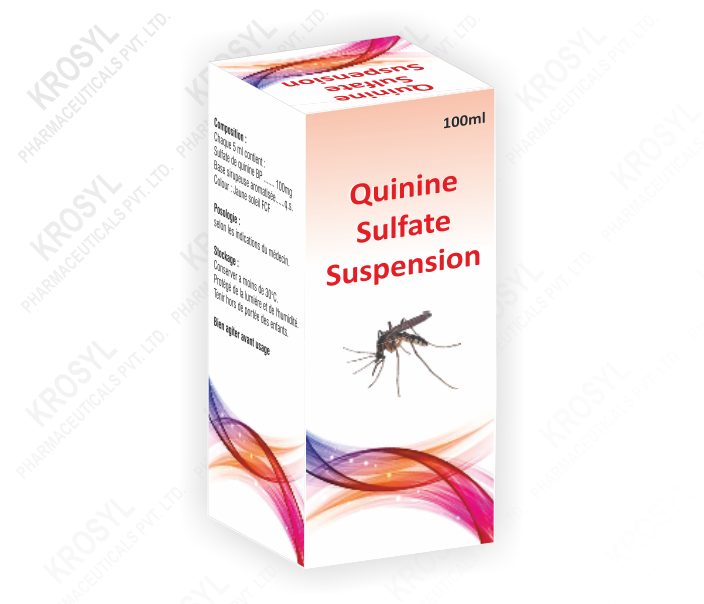 Qunine suspension , quinine syrup for babies dosage, quinine tablets used for